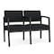 Lesro Lenox 2 Seat Tandem Seating W/ Arm, 43.5 in W 24.5 in L 32 in H LS2103 - alternate 1